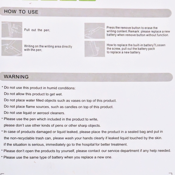 Environment-friendly no paper no chalk 8.5"Lcd Writing tablet. - Picture 10 of 11